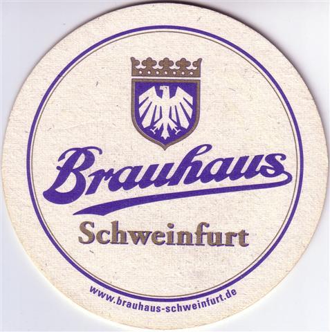schweinfurt sw-by brauhaus rund 2fbg 2b (215-hg weiß-u www-blausilber)